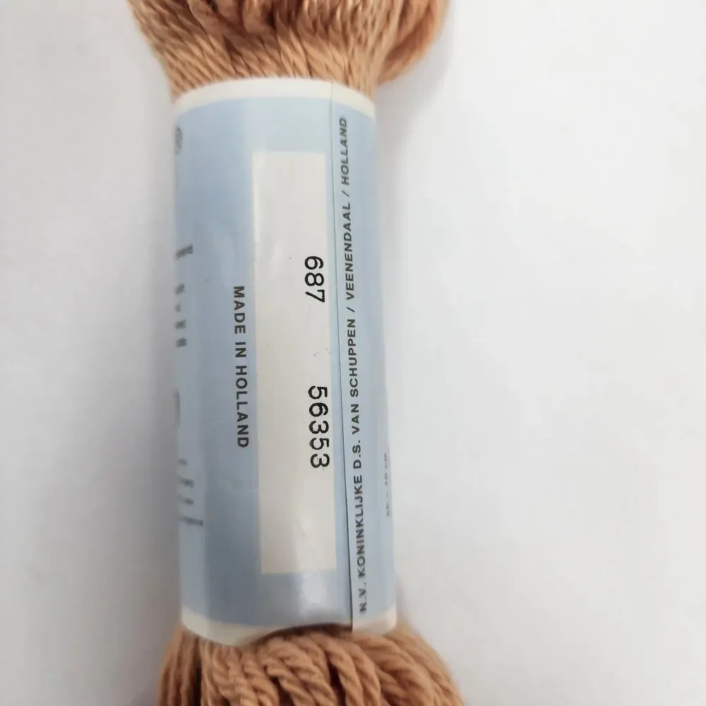 4 Hanks Vintage Scheepjeswol 687 100% Cotton Satin Yarn Mayflower 100M/50g Ea.